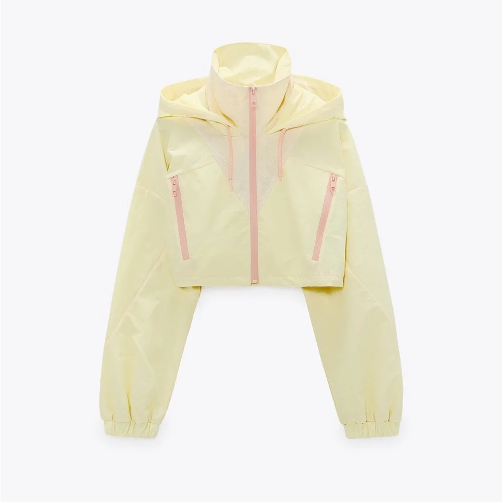 ZARA COMBINATION‎ CROPPED RAINCOAT